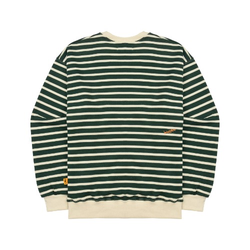 DE stripe sweatshirt (green)