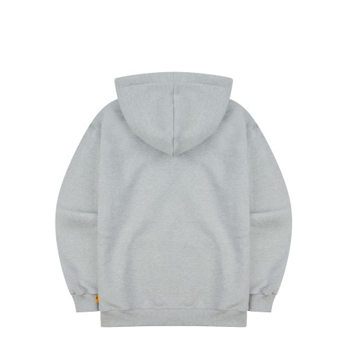 Signature hood zip-up (gray)