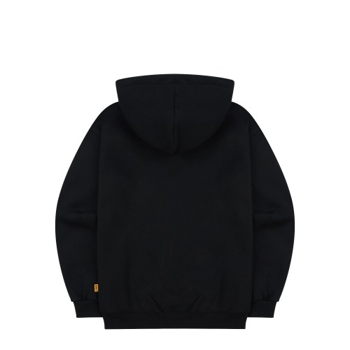 Signature hood zip-up (black)